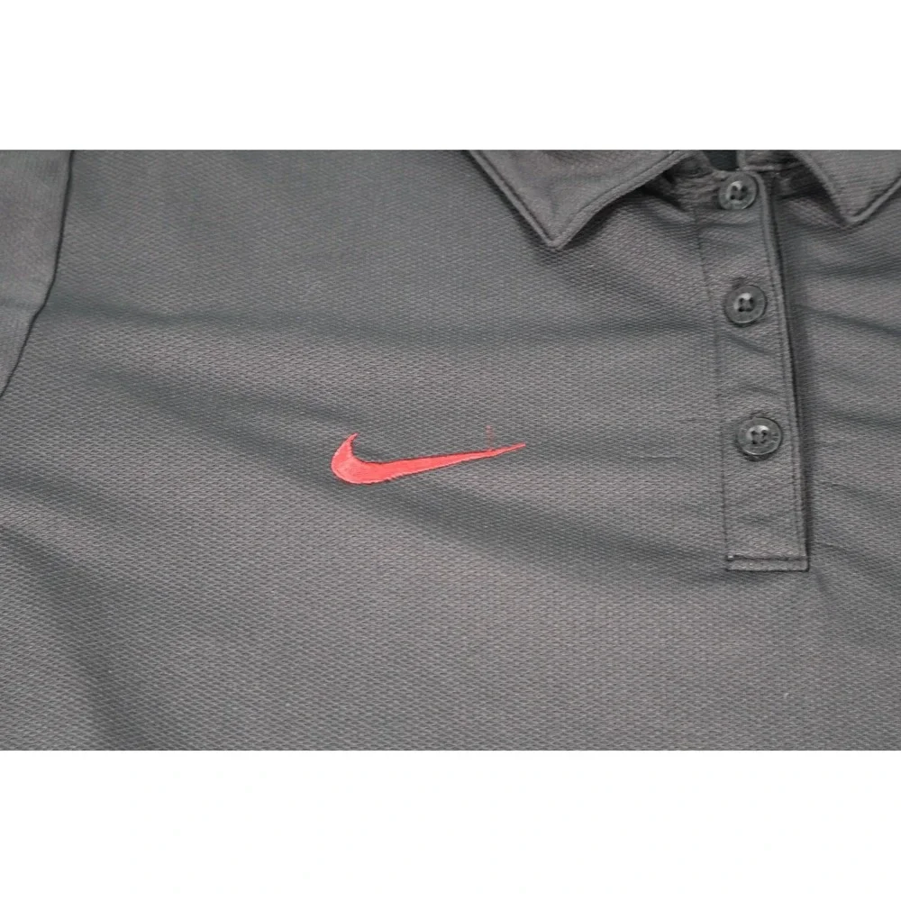 Nike Polo Womens XL Black Dri-FIT Trojans Volleyball Embroidered‎ 997033-010